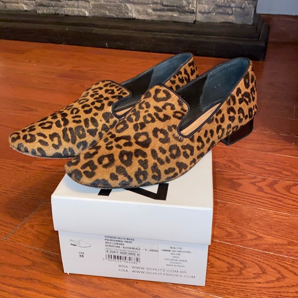 SCHUTZ Shoes - Pre owned SCHUTZ ANIMAL PRINT